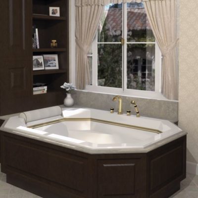 Octagon shaped bathtub DIAMANT by Watergame Company