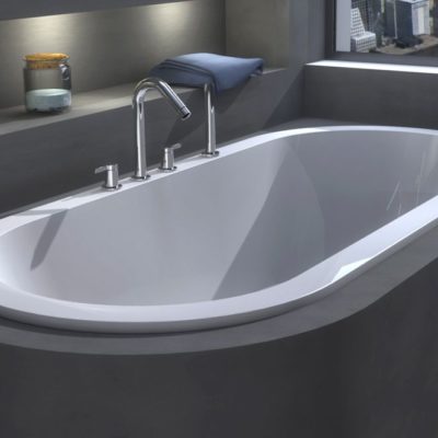 Modern oval bathtub