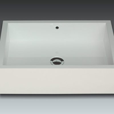 Rectangular countertop basin BASIC LINE by Watergame Company