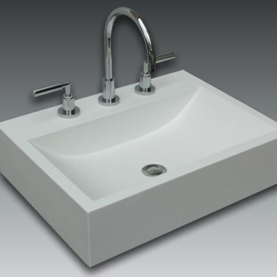 Rectangular countertop washbasin CLUB by Watergame Company