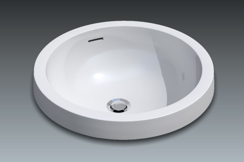 Semi-recessed washbasin | CITY D.45cm | Watergame Company
