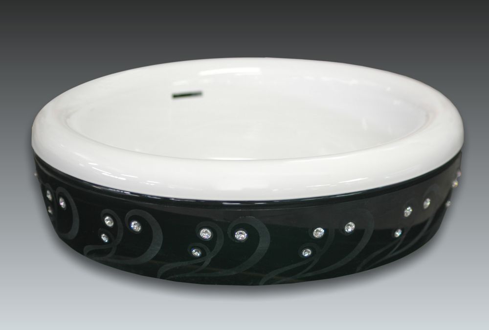 Semi-recessed basin | CLELIA D.50cm | Watergame Company