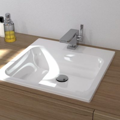 Square built-in washbasin - SQUARE by Watergame Company