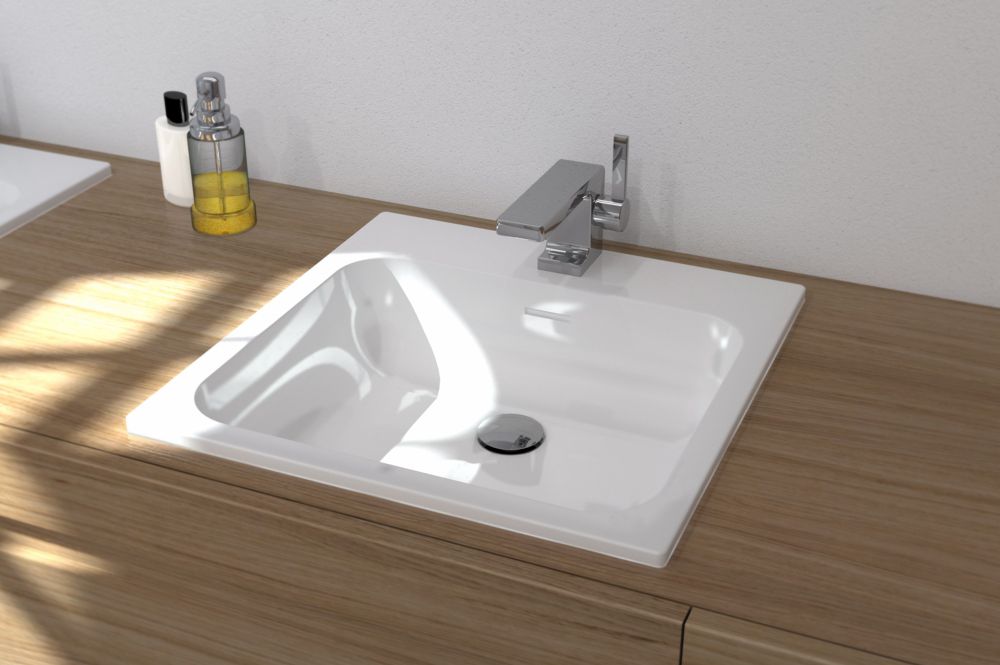 Square built-in washbasin - SQUARE by Watergame Company