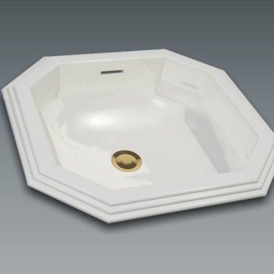 Octagonal basin 47x45cm