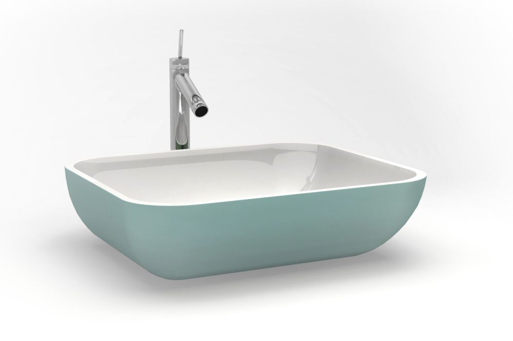 Counter top basin SQUARE BOWL by Watergame Company