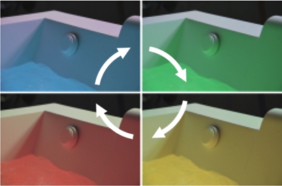 whirlpool tub chromotherapy