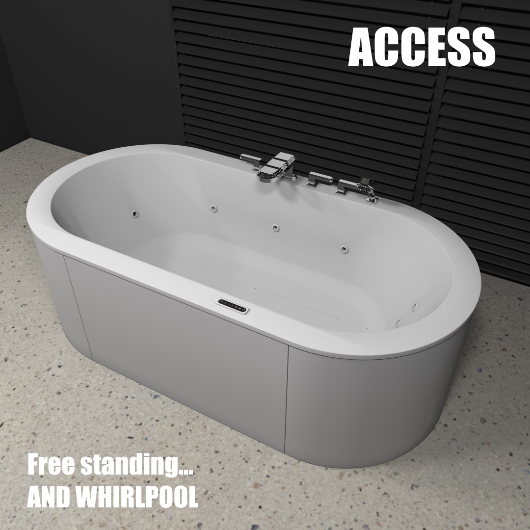 freestanding whirlpool bath