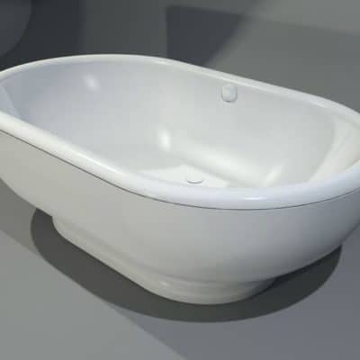 baignoire ovale de luxe