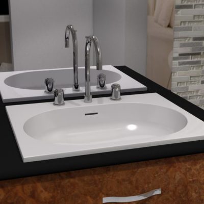 Lavabo rectangulaire SERENA by Watergame Company