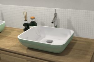 Vasque bicolore SQUARE BOWL - Watergame Company