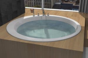 baignoire ronde de luxe 180cm