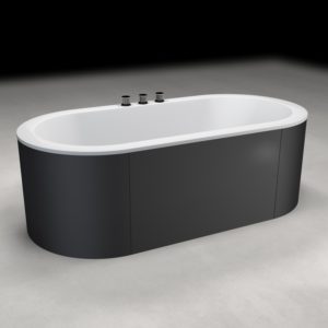 baignoire balnéo en îlot
